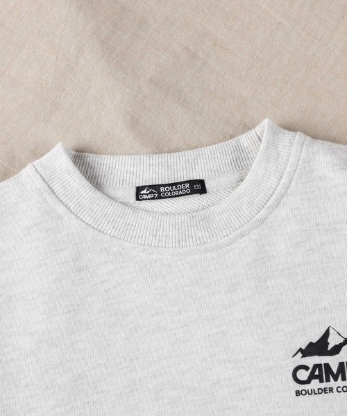 CAMP7(キャンプセブン)の「【CAMP7】ロゴスウェット(スウェット・キッズ・ブラック/グリーン/ネイビー/オフホワイト・140/160/120/150/105/130)」の11枚目の写真