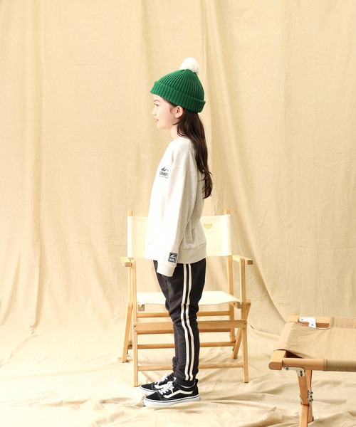 CAMP7(キャンプセブン)の「【CAMP7】ロゴスウェット(スウェット・キッズ・ブラック/グリーン/ネイビー/オフホワイト・140/160/120/150/105/130)」の21枚目の写真