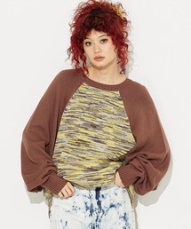X-girl | MELANGE RAGLAN KNIT TOP(ニット/セーター)