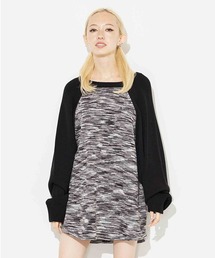 X-girl | MELANGE RAGLAN KNIT TOP(ニット/セーター)