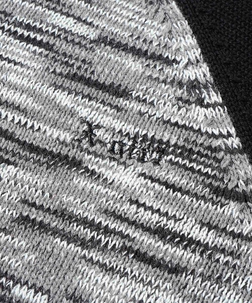 X-girl（エックスガール）の「MELANGE RAGLAN KNIT TOP（ニット/セーター・レディース・ブラック/イエロー/グリーン・ONE SIZE）」の7枚目の写真