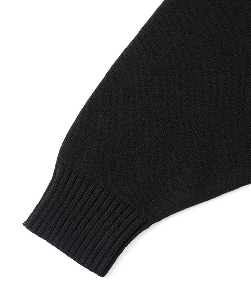 X-girl（エックスガール）の「MELANGE RAGLAN KNIT TOP（ニット/セーター・レディース・ブラック/イエロー/グリーン・ONE SIZE）」の8枚目の写真