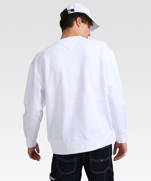 tommy jeans（トミー ジーンズ）の「ロゴエンブロイドトレーナー（スウェット・メンズ・ホワイト/ブラック/バーガンディー・SMALL/MEDIUM/LARGE/X-LARGE）」の9枚目の写真