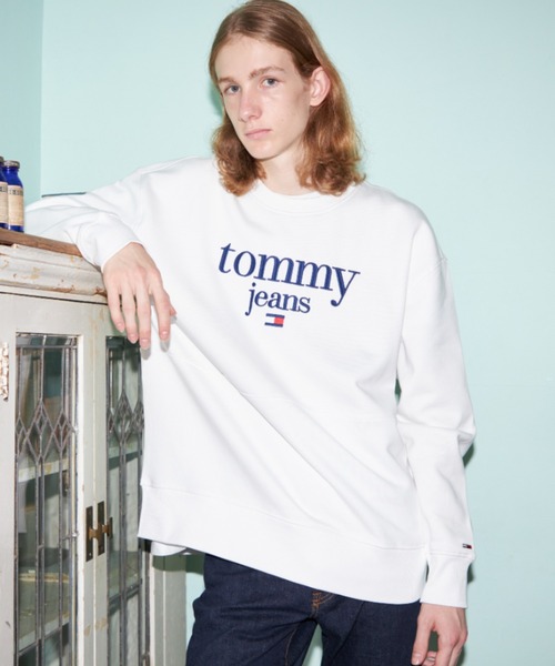 tommy jeans（トミー ジーンズ）の「ロゴエンブロイドトレーナー（スウェット・メンズ・ホワイト/ブラック/バーガンディー・SMALL/MEDIUM/LARGE/X-LARGE）」の13枚目の写真