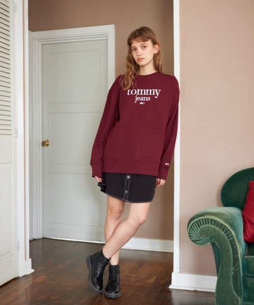 tommy jeans（トミー ジーンズ）の「ロゴエンブロイドトレーナー（スウェット・メンズ・ホワイト/ブラック/バーガンディー・SMALL/MEDIUM/LARGE/X-LARGE）」の21枚目の写真