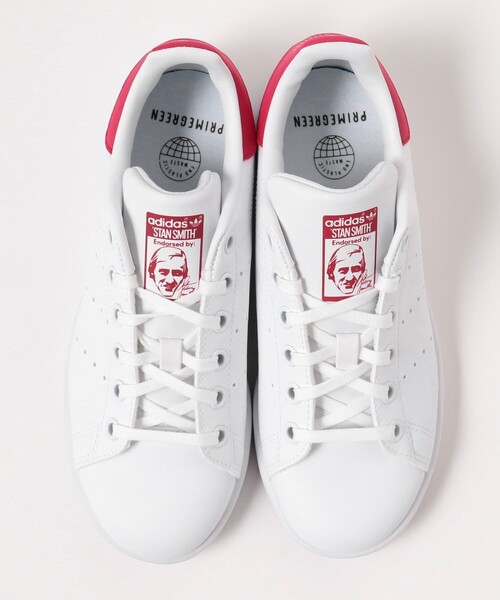 こども ビームス（コドモビームス）の「adidas / スタンスミス J（22～24cm）（スニーカー・キッズ・ホワイト/シルバー/ピンク・23/24/22/22.5/23.5）」の17枚目の写真