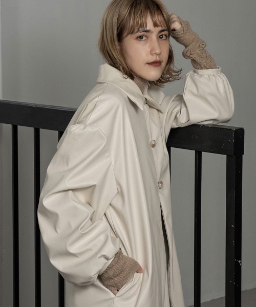lawgy（ラウジー）の「soft leather long coat（その他アウター
