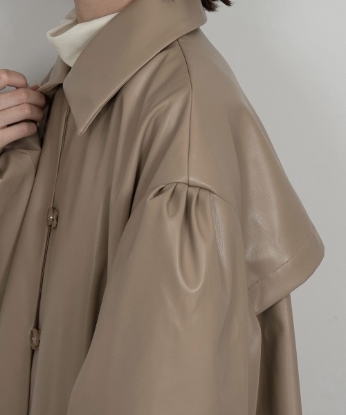 lawgy（ラウジー）の「soft leather long coat（その他アウター