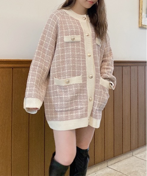 abc une face（アーベーセーアンフェイス）の「ツィードニット