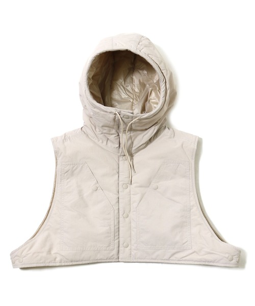 BURLAP OUTFITTER（バーラップアウトフィッター）の「WINTER FLYING HOOD / ウィンター フライング フード（ベスト・メンズ・ダークグレー/サンドベージュ/グリーン系その他/ブラック/ベージュ系その他/オリーブドラブ/ダークネイビー/グリーン系その他2・ONE SIZE）」の4枚目の写真