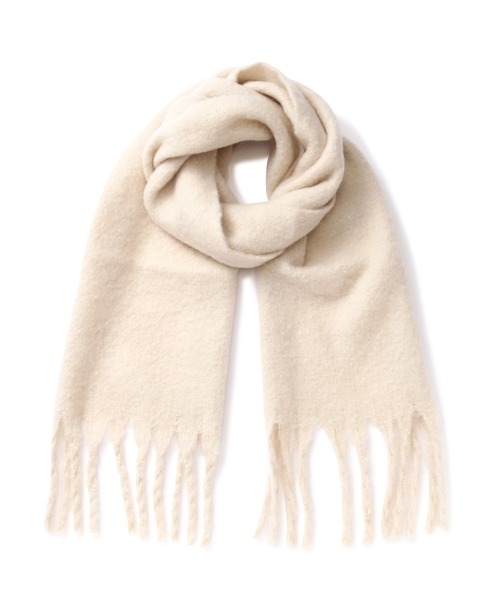 N.（N. Natural Beauty Basic）（エヌエヌナチュラルビューティーベーシック）の「【横田ひかるさん着用】◆フリンジストール（ストール/ショール・レディース・イエロー/アイボリー/パープル・ﾌﾘ-）」の13枚目の写真