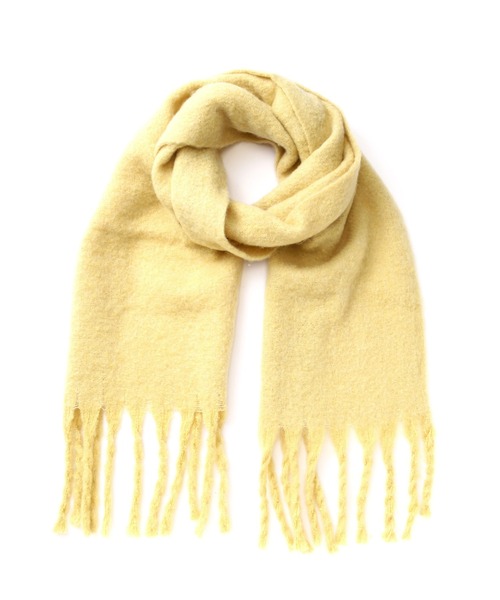 N.（N. Natural Beauty Basic）（エヌエヌナチュラルビューティーベーシック）の「【横田ひかるさん着用】◆フリンジストール（ストール/ショール・レディース・イエロー/アイボリー/パープル・ﾌﾘ-）」の17枚目の写真