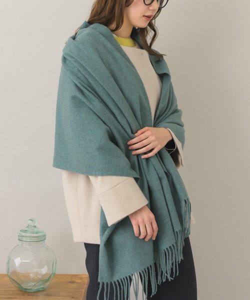 KATHARINE ROSS(キャサリンロス)の「【KATHARINE ROSS】ベーシックストール(ストール/ショール・レディース・グリーン/ブラック/ベージュ・MEDIUM)」の3枚目の写真