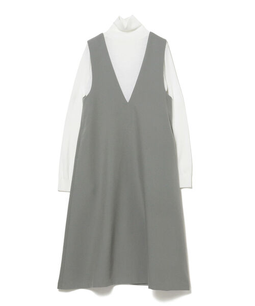 B:MING by BEAMS（ビーミングバイビームス）の「B:MING by BEAMS / タートルニット × サックワンピース（ワンピース・レディース・オリーブ/サックスブルー/ブラック×ホワイト・FREE）」の20枚目の写真