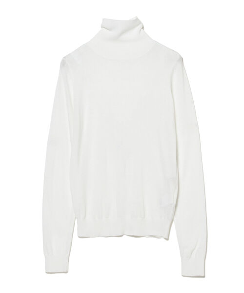 B:MING by BEAMS（ビーミングバイビームス）の「B:MING by BEAMS / タートルニット × サックワンピース（ワンピース・レディース・オリーブ/サックスブルー/ブラック×ホワイト・FREE）」の14枚目の写真