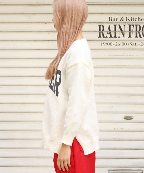 ROOPTOKYO(ループトウキョウ)の「ロゴプルオーバーニット(ニット/セーター・レディース・グリーン/グレー/ベージュ/ホワイト・FREE)」の15枚目の写真