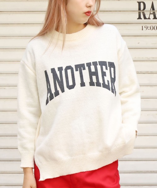 ROOPTOKYO(ループトウキョウ)の「ロゴプルオーバーニット(ニット/セーター・レディース・グリーン/グレー/ベージュ/ホワイト・FREE)」の20枚目の写真