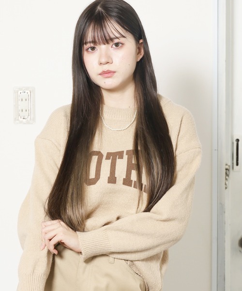 ROOPTOKYO(ループトウキョウ)の「ロゴプルオーバーニット(ニット/セーター・レディース・グリーン/グレー/ベージュ/ホワイト・FREE)」の22枚目の写真