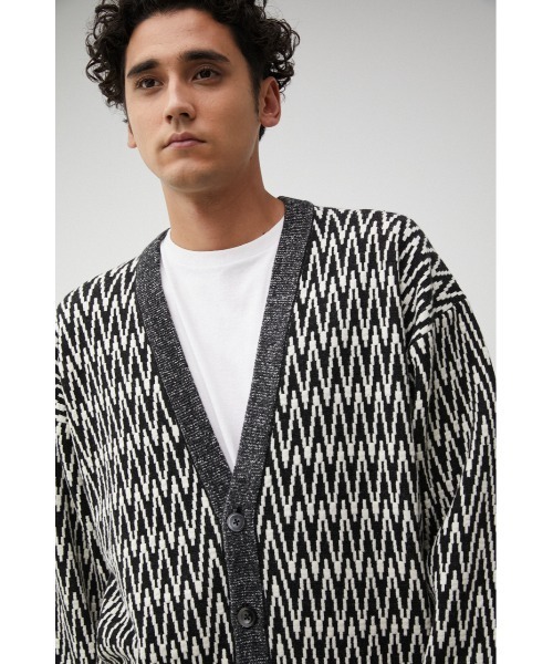 AZUL by moussy（アズールバイマウジー）の「RETRO PATTERN CARDIGAN/レトロパターンカーディガン（カーディガン/ボレロ・メンズ・キャメル/ボルドー/ブラック系その他・LARGE/MEDIUM）」の15枚目の写真