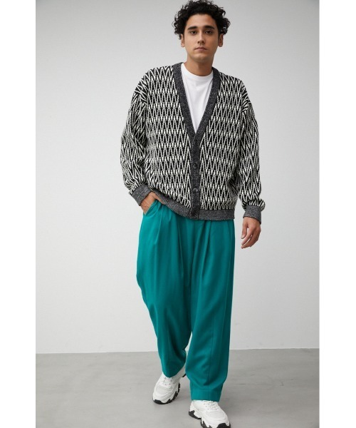 AZUL by moussy（アズールバイマウジー）の「RETRO PATTERN CARDIGAN/レトロパターンカーディガン（カーディガン/ボレロ・メンズ・キャメル/ボルドー/ブラック系その他・LARGE/MEDIUM）」の18枚目の写真