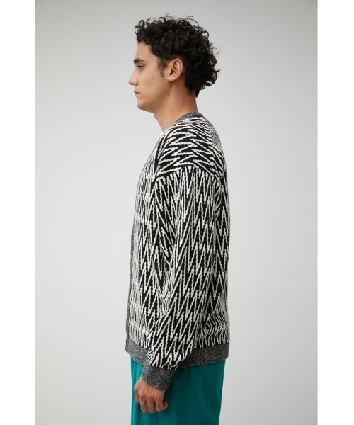 AZUL by moussy（アズールバイマウジー）の「RETRO PATTERN CARDIGAN/レトロパターンカーディガン（カーディガン/ボレロ・メンズ・キャメル/ボルドー/ブラック系その他・LARGE/MEDIUM）」の22枚目の写真