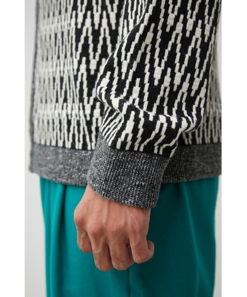 AZUL by moussy（アズールバイマウジー）の「RETRO PATTERN CARDIGAN/レトロパターンカーディガン（カーディガン/ボレロ・メンズ・キャメル/ボルドー/ブラック系その他・LARGE/MEDIUM）」の16枚目の写真