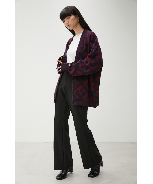 AZUL by moussy（アズールバイマウジー）の「RETRO PATTERN CARDIGAN/レトロパターンカーディガン（カーディガン/ボレロ・メンズ・キャメル/ボルドー/ブラック系その他・LARGE/MEDIUM）」の14枚目の写真
