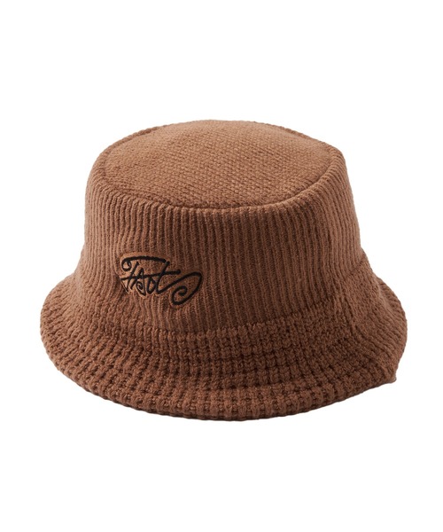 WHO'S WHO gallery（フーズフーギャラリー）の「COOPER FACTニットバケット（ハット・メンズ・ブラウン/グレー/ブラック/ライトグレー・FREE）」の4枚目の写真