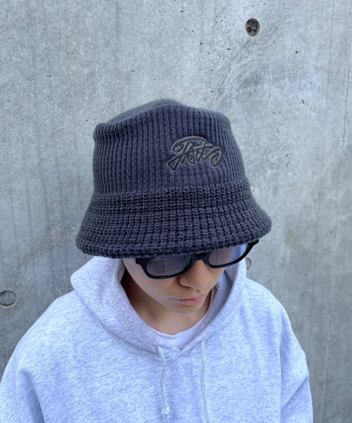 WHO'S WHO gallery（フーズフーギャラリー）の「COOPER FACTニットバケット（ハット・メンズ・ブラウン/グレー/ブラック/ライトグレー・FREE）」の5枚目の写真