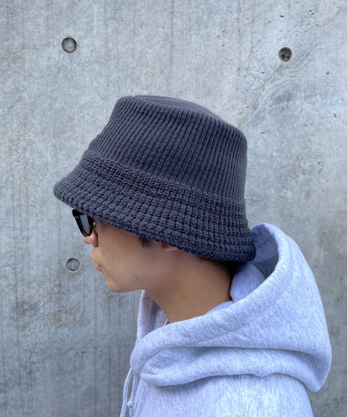 WHO'S WHO gallery（フーズフーギャラリー）の「COOPER FACTニットバケット（ハット・メンズ・ブラウン/グレー/ブラック/ライトグレー・FREE）」の7枚目の写真