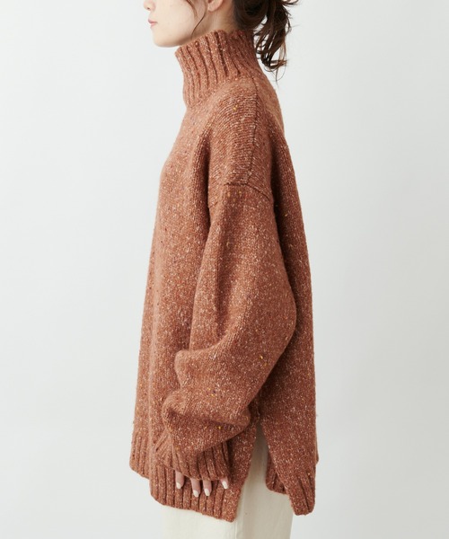 PUAL CE CIN（ピュアルセシン）の「ネップニットハイネックプルオーバー（ニット/セーター・レディース・ブラウン/ブルー/グレー・FREE）」の22枚目の写真