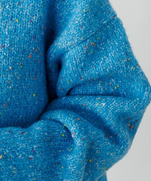 PUAL CE CIN（ピュアルセシン）の「ネップニットハイネックプルオーバー（ニット/セーター・レディース・ブラウン/ブルー/グレー・FREE）」の18枚目の写真