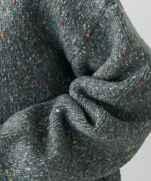 PUAL CE CIN（ピュアルセシン）の「ネップニットハイネックプルオーバー（ニット/セーター・レディース・ブラウン/ブルー/グレー・FREE）」の19枚目の写真