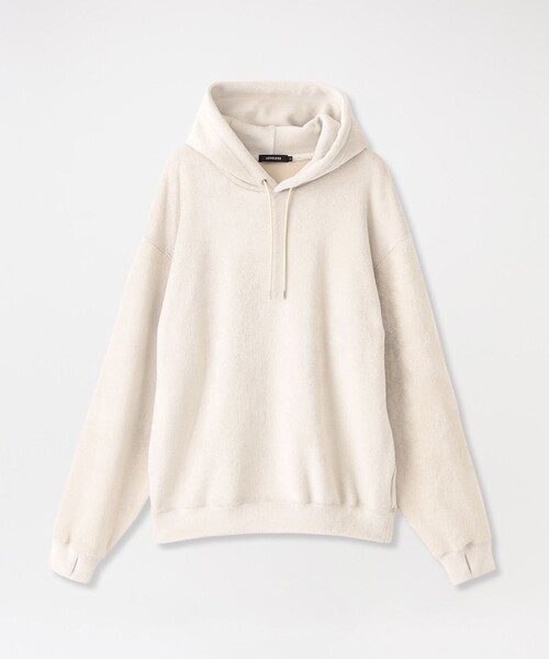 LOVELESS（ラブレス）の「ファーライクプルオーバー パーカー（パーカー・メンズ・グレー系その他/ライトベージュ/ブラック・M/L）」の3枚目の写真