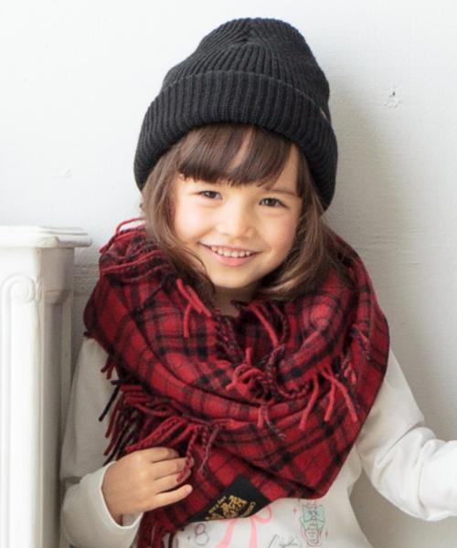 ANY（エニィ）の「【KIDS雑貨】ママも使える!カシミヤ混 リングマフラー（マフラー・キッズ・レッド系3/イエロー系3/ネイビー系3/ピンク系3・F）」の4枚目の写真