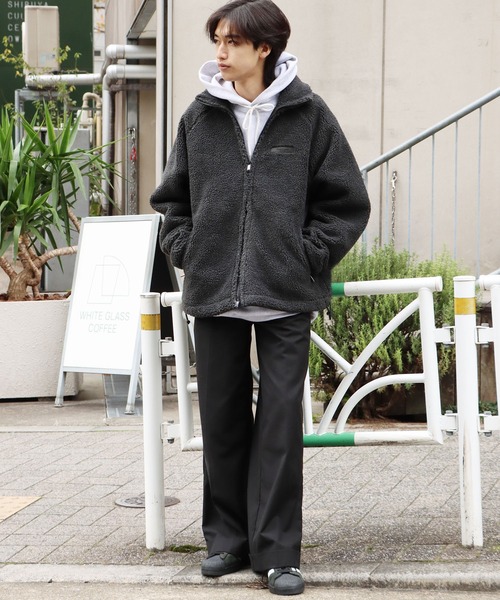 FOG ESSENTIALS（エフオージーエッセンシャルズ）の「FOG ESSENTIALS/エッセンシャルズ POLAR FLEECE FULL ZIP JACKET フリースジャケット フリース（ブルゾン・メンズ・ブラック/グレー/カモフラージュ・S/M/L/XL）」の12枚目の写真