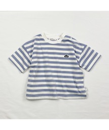 CLOUDY, FINE LATER（クラウディファインレター）の「ゆったり 5分袖 ボーダー Tシャツ（Tシャツ/カットソー）」