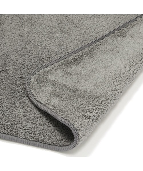 マイクロファイバー フェイスタオル 4枚セット グレー（タオル