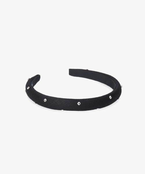 Chapeau d' O（シャポードオー）の「Chapeau d' O  Thin Stone Headband（カチューシャ・レディース・グリーン/ブラウン/ブラック・FREE）」の8枚目の写真