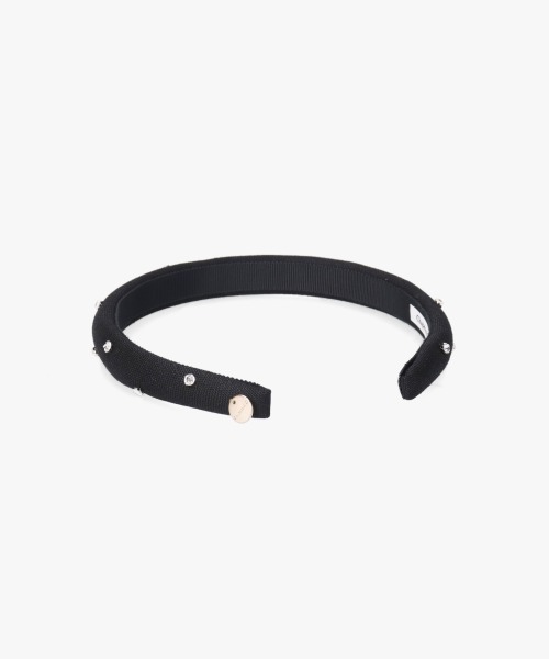 Chapeau d' O（シャポードオー）の「Chapeau d' O  Thin Stone Headband（カチューシャ・レディース・グリーン/ブラウン/ブラック・FREE）」の9枚目の写真