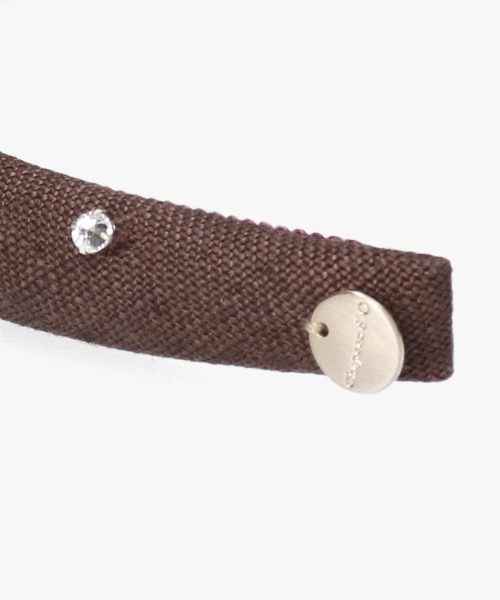 Chapeau d' O（シャポードオー）の「Chapeau d' O  Thin Stone Headband（カチューシャ・レディース・グリーン/ブラウン/ブラック・FREE）」の15枚目の写真