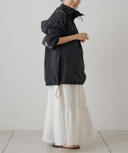 【美品】Lounge dress　ラウンジドレス アノラック　パーカー　ブラック LOUNGEDRESS（ラウンジドレス）の「シアーANORAK（パーカー