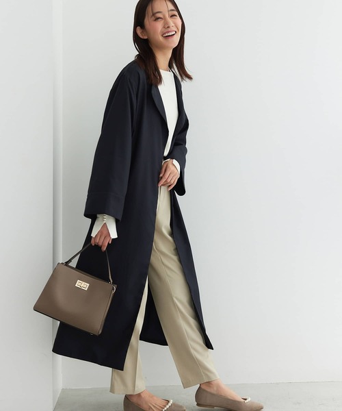 Edit Sheen（エディットシーン）の「ラインパールフラットシューズ（パンプス・レディース・ブラック/グレイッシュベージュ・21.5cm/22.0cm/22.5cm/23.0cm/23.5cm/24.0cm/24.5cm）」の4枚目の写真