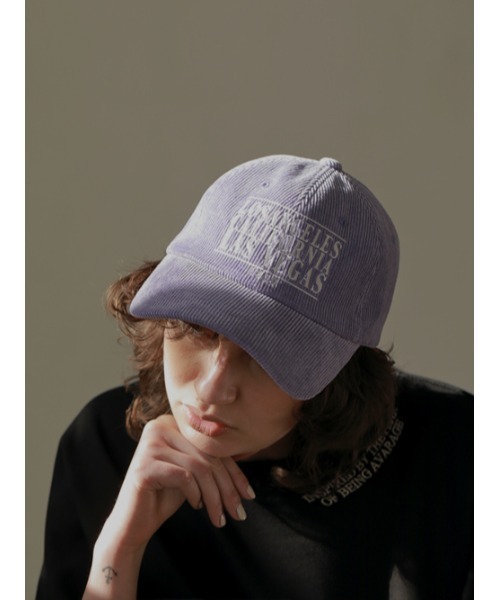 AMAIL（アマイル）の「3city cap（キャップ・レディース・ブラウン/アイボリー/ラベンダー・FREE）」の3枚目の写真