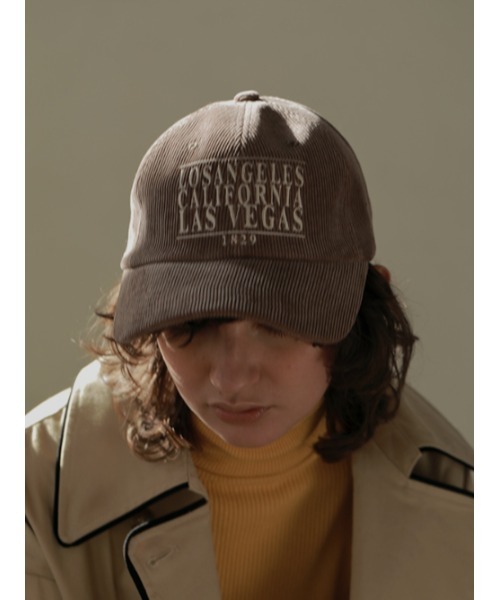 AMAIL（アマイル）の「3city cap（キャップ・レディース・ブラウン/アイボリー/ラベンダー・FREE）」の2枚目の写真