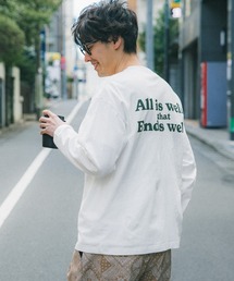 メンズバッグロゴプリントロンT