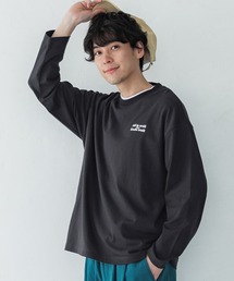 メンズバッグロゴプリントロンT