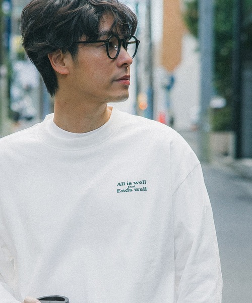 coca(coca)(コカ)の「メンズバッグロゴプリントロンT(Tシャツ/カットソー・メンズ・ホワイト/ブラック・M/L/XL)」の6枚目の写真