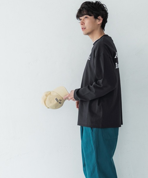 coca(coca)(コカ)の「メンズバッグロゴプリントロンT(Tシャツ/カットソー・メンズ・ホワイト/ブラック・M/L/XL)」の8枚目の写真