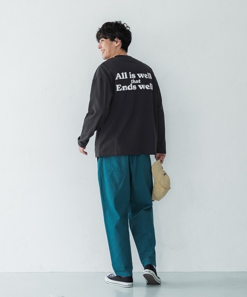 coca(coca)(コカ)の「メンズバッグロゴプリントロンT(Tシャツ/カットソー・メンズ・ホワイト/ブラック・M/L/XL)」の9枚目の写真